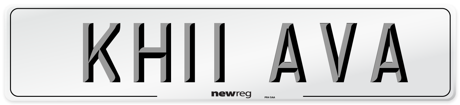 KH11 AVA Number Plate from New Reg